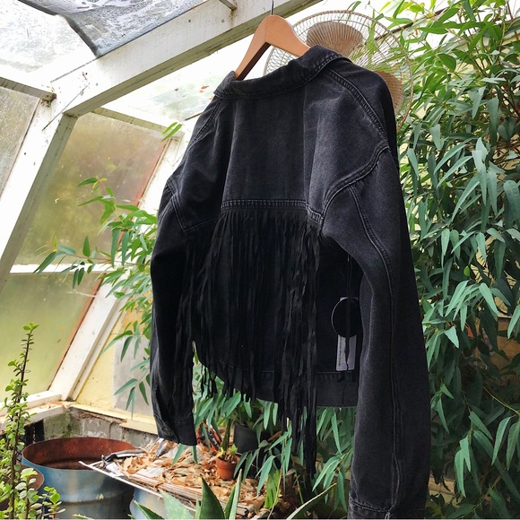 Denim Tassel Jacket - Picture 2 of 5